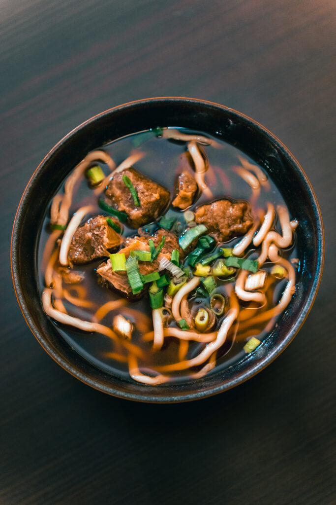 soupe de nouilles au boeuf traditionnelle, Taipei